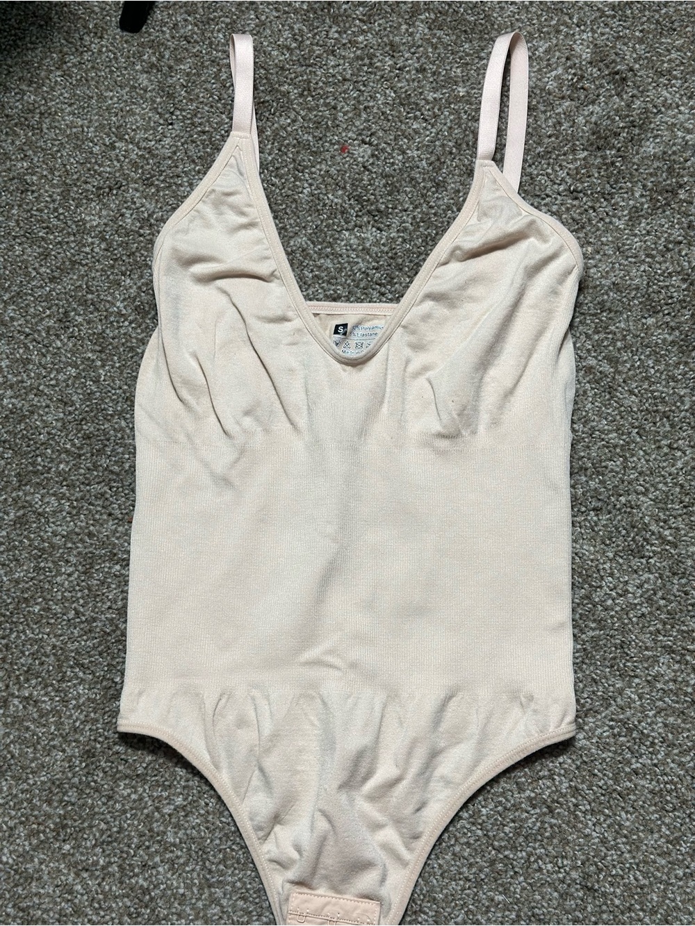 Nude Shapewear Bodysuit with Adjustable Straps